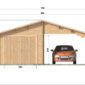 Garage +carport 6,8x5,6 front