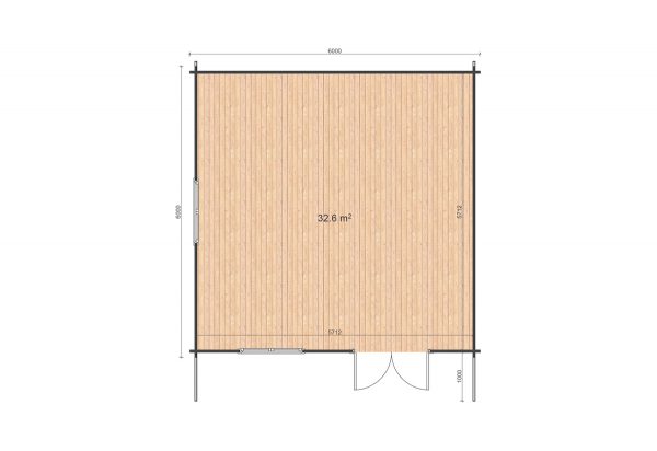 Linus 6x6 floor plan
