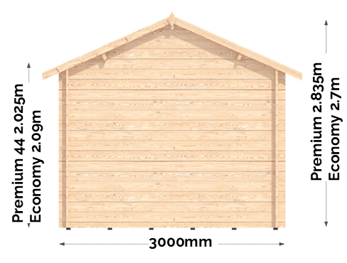 Elise Cabin with measurements